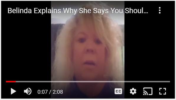 youtube video testimonial from Belinda